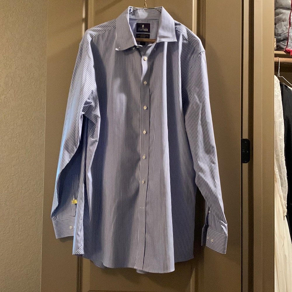 Stafford Non Iron Cotton Pinpoint Oxford size 17 1/2, 36-37